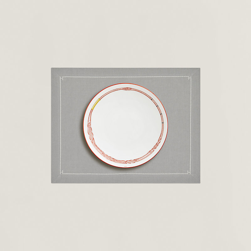 Interligne placemat - Grey | Hermès USA